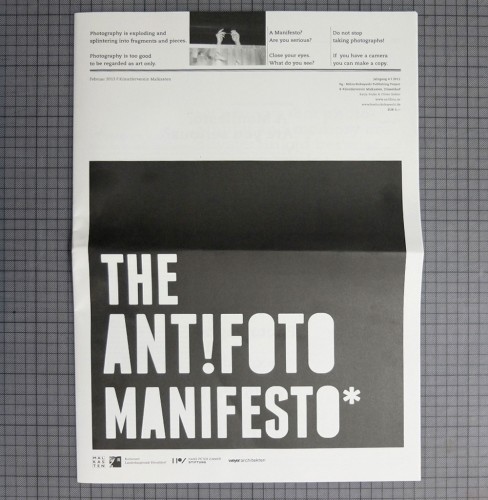 The ANT!FOTO-Manifesto.